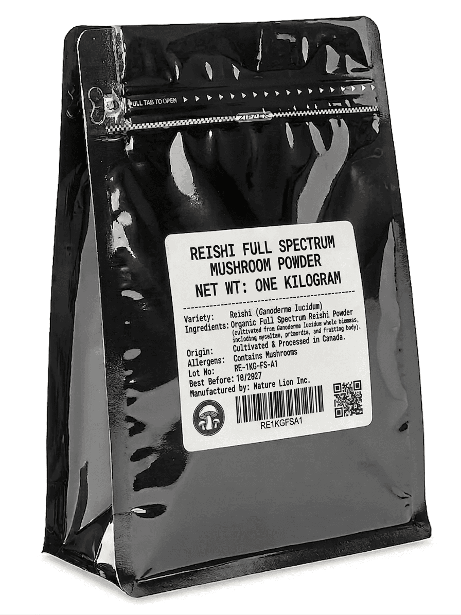 Reishi Mushroom Powder Bulk 1kg - Nature Lion