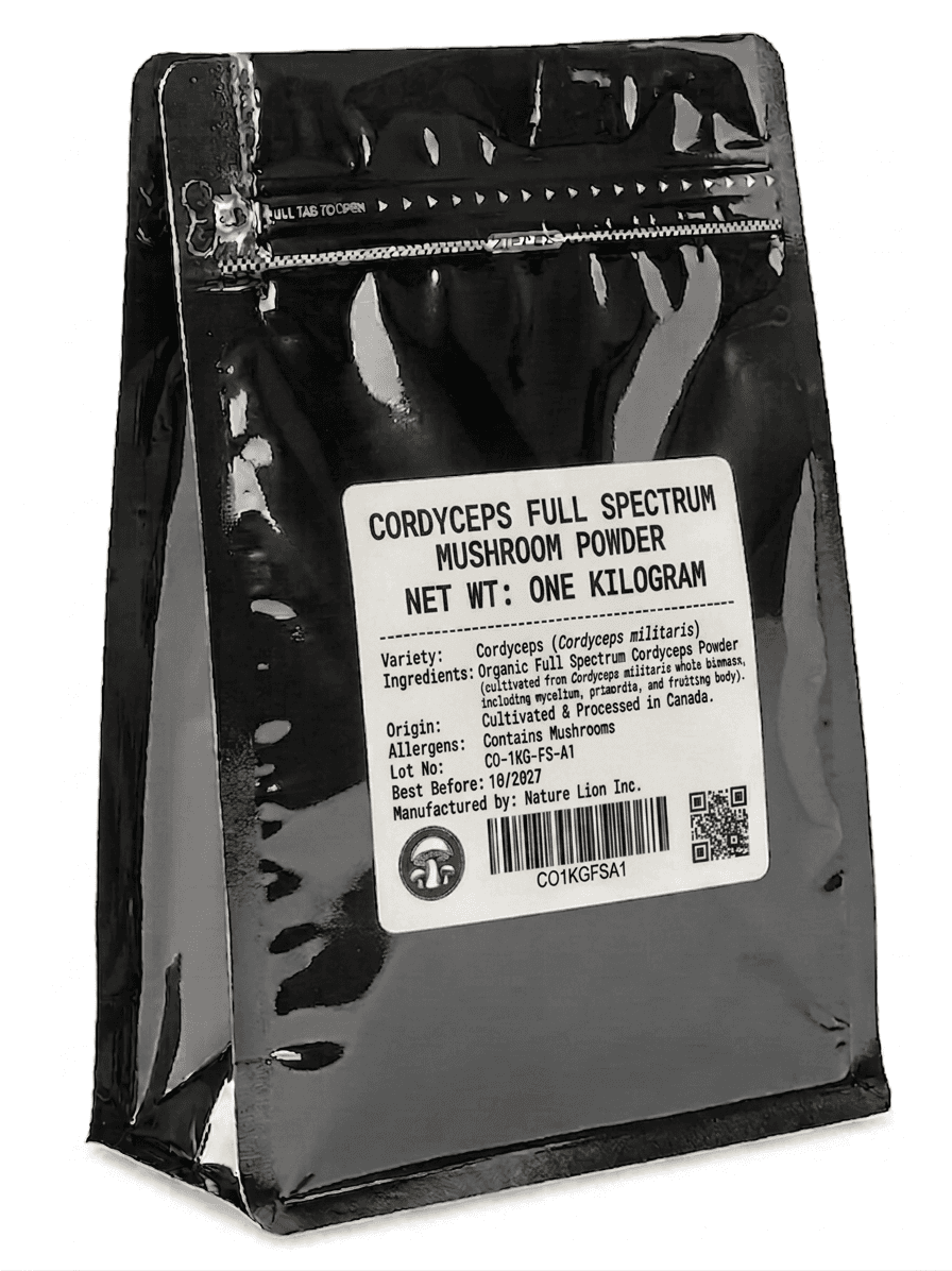 Cordyceps Mushroom Powder Bulk 1kg - Nature Lion