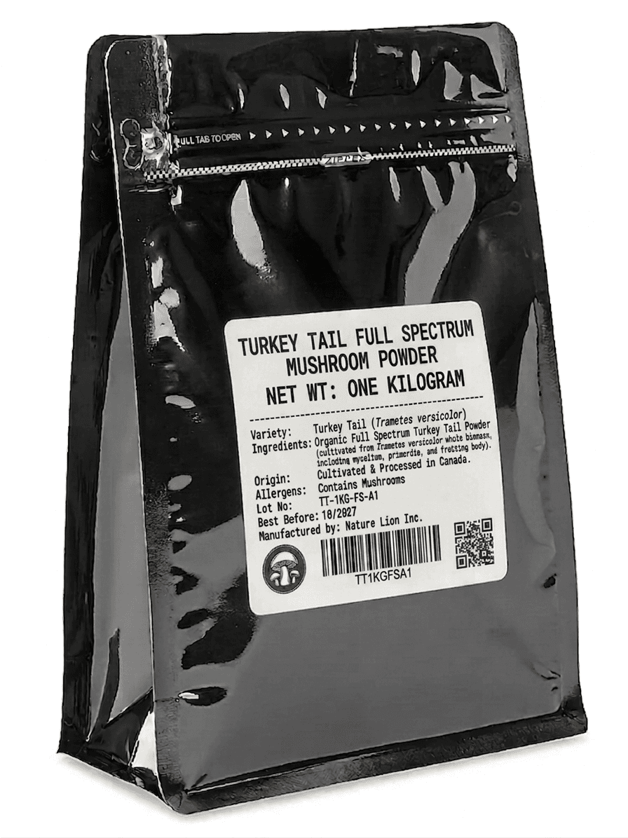 Turkey Tail Mushroom Powder Bulk 1kg - Nature Lion