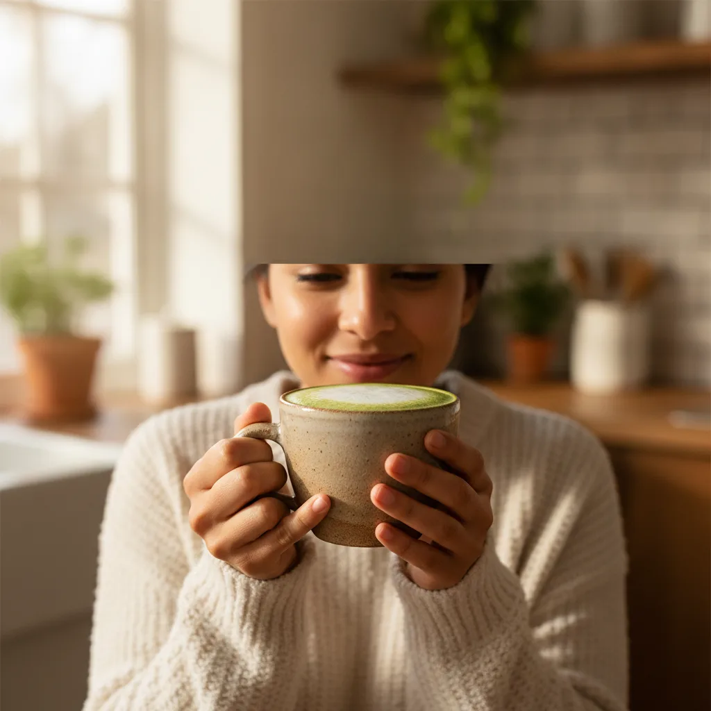 Mushroom matcha latte — Nature Lion