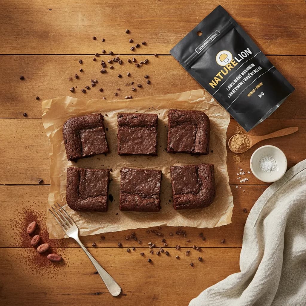 Baked goods made with mushroom powder