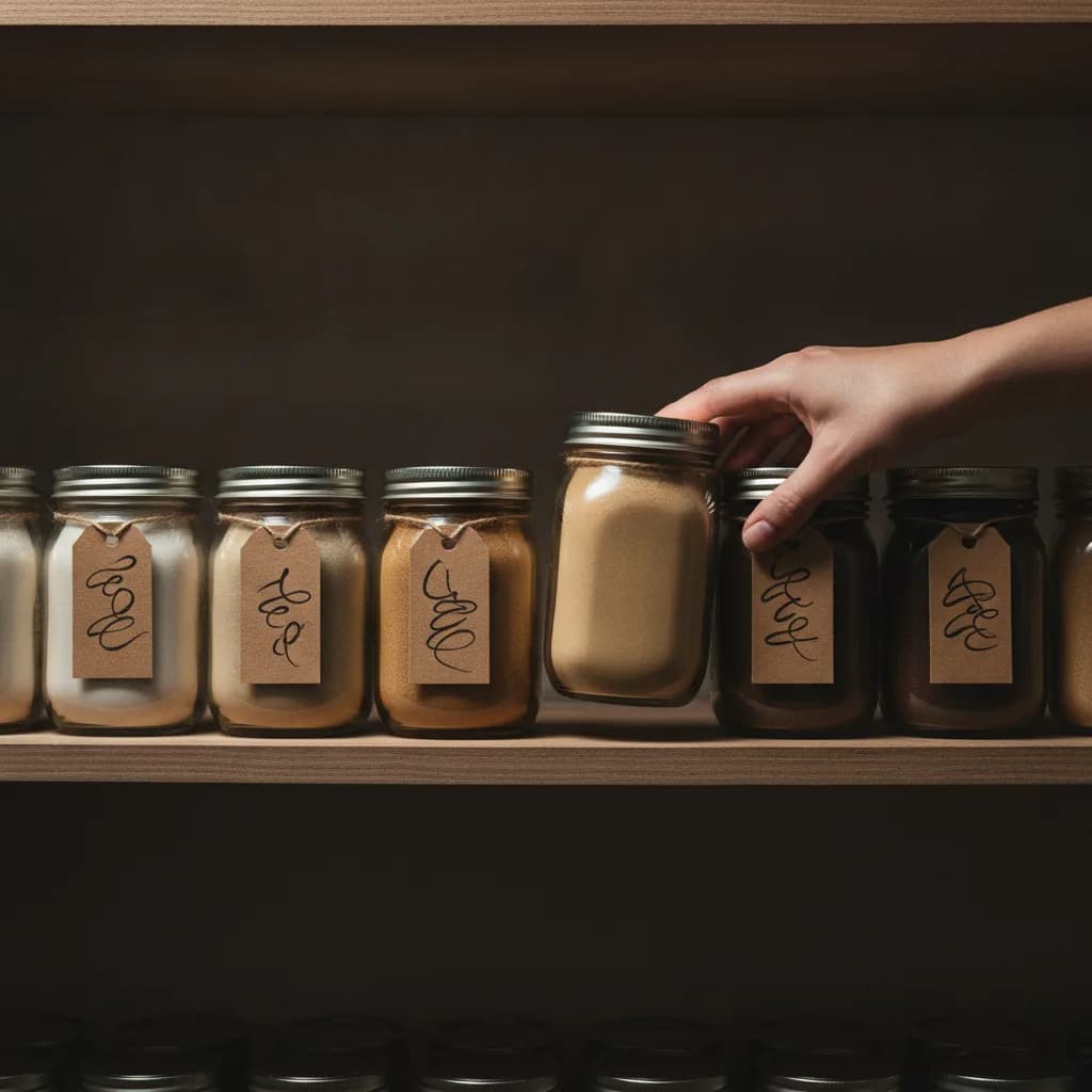 Mushroom powder pantry storage — Nature Lion