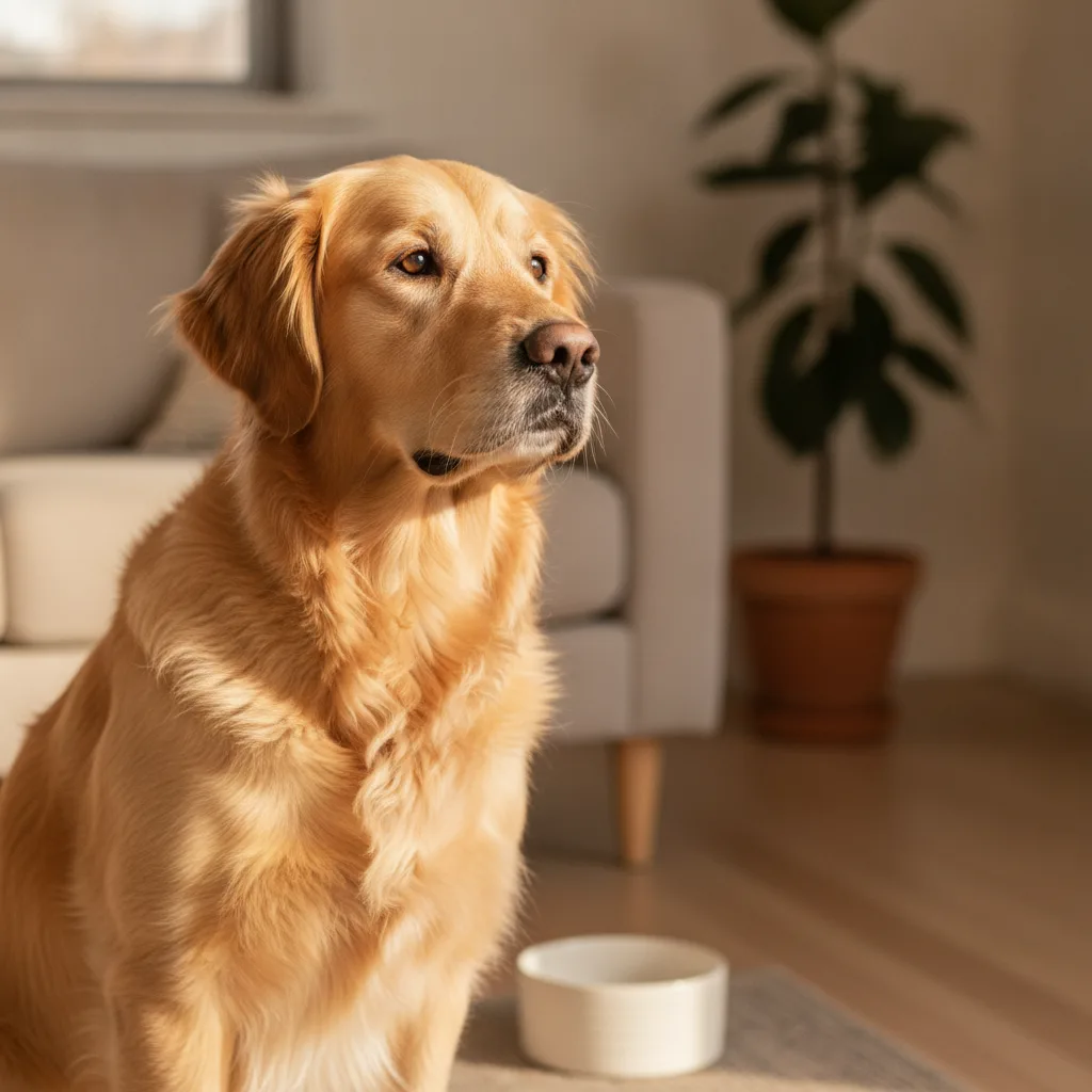 Healthy golden retriever — Nature Lion turkey tail