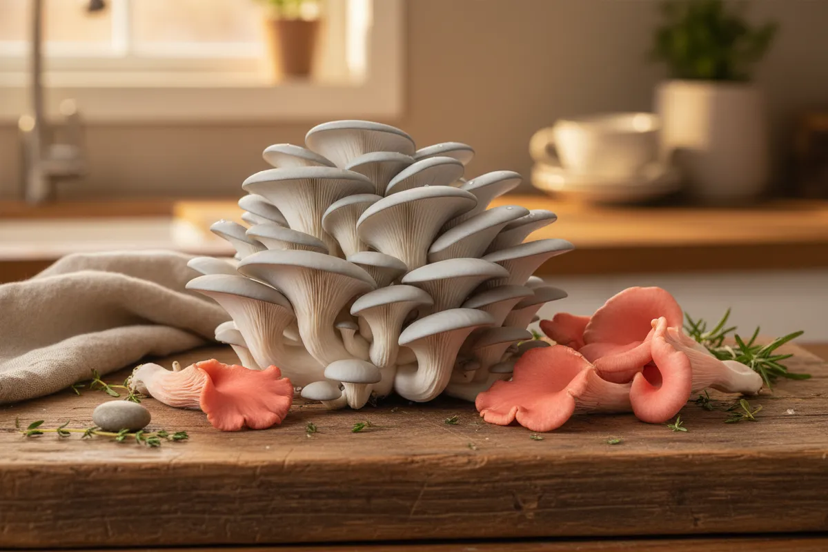 Variety of gourmet mushrooms grown in Canada