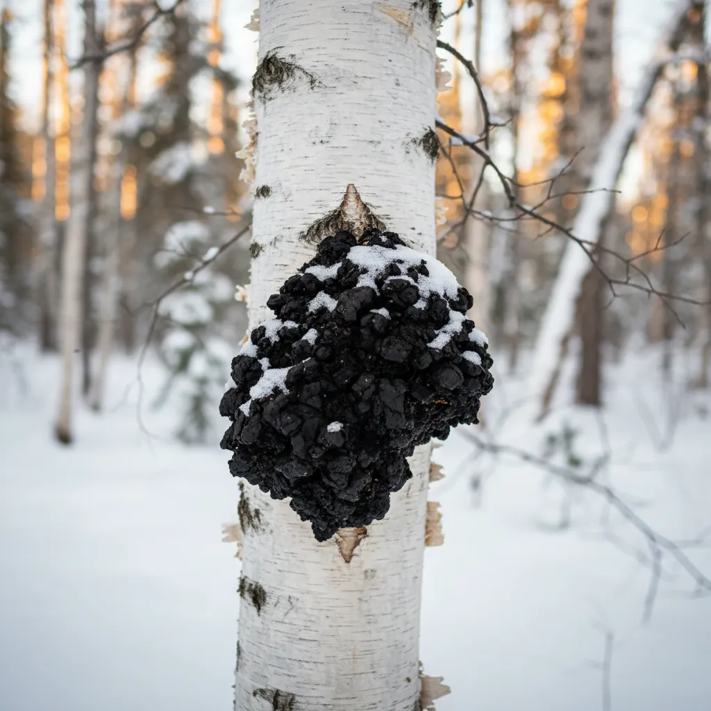 Chaga mushroom products and powder from Nature Lion