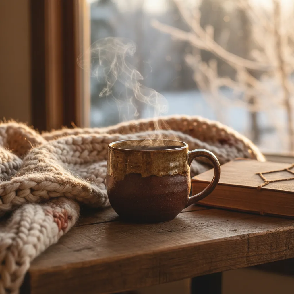 A warm cup of chaga tea — a traditional wellness ritual