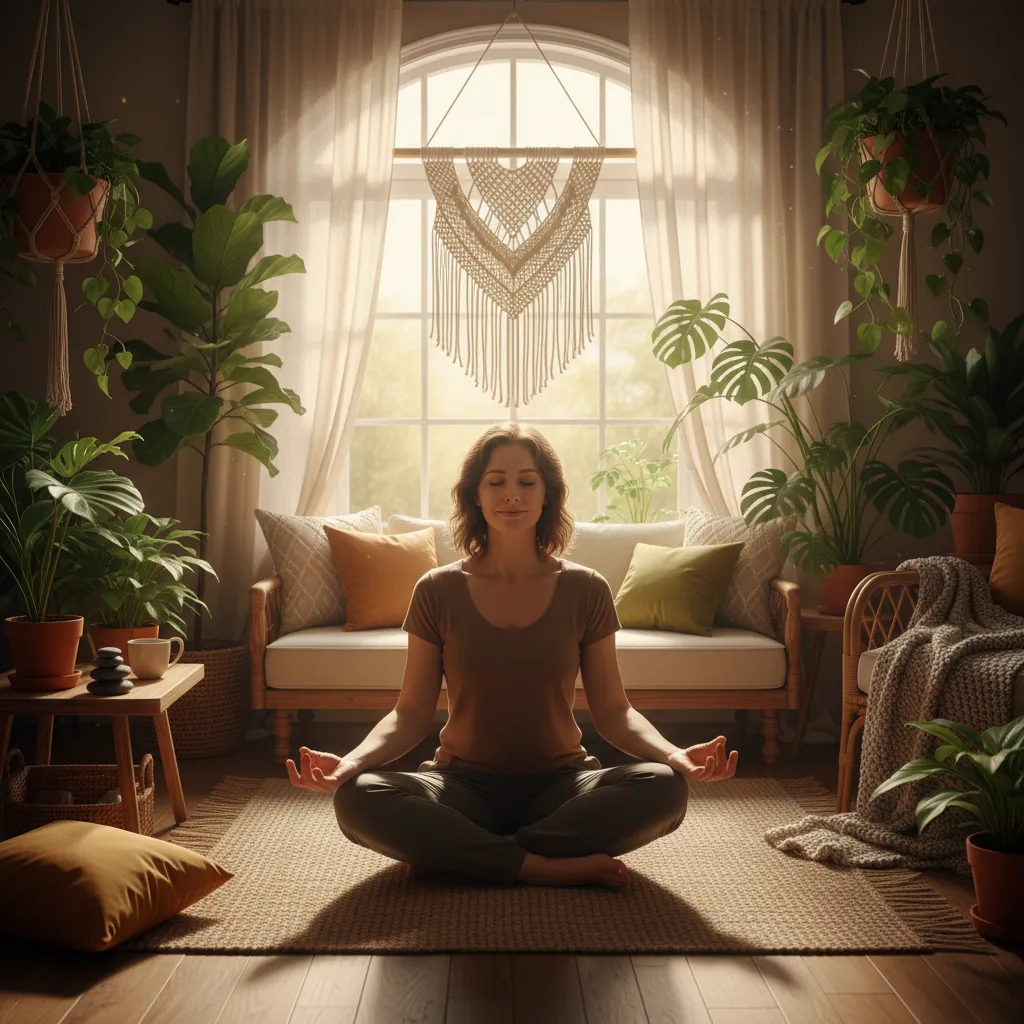 Morning meditation — reishi is researched as an adaptogen for stress