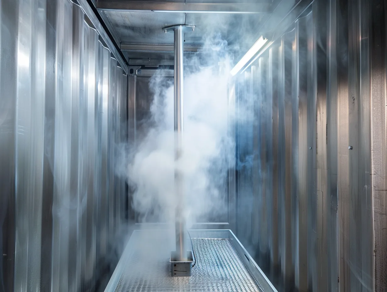 Steam-sterilized mushroom substrate blocks produced at Nature Lion's CFIA-licensed facility in Ontario